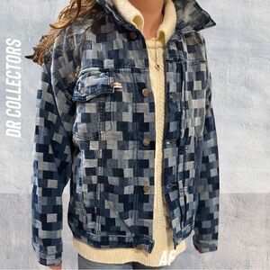 DR COLLECTORS JACQUARD DENIM JACKET NEW NWT S & M